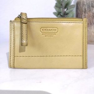 Vintage Coach Leather Mini Skinny Card Case